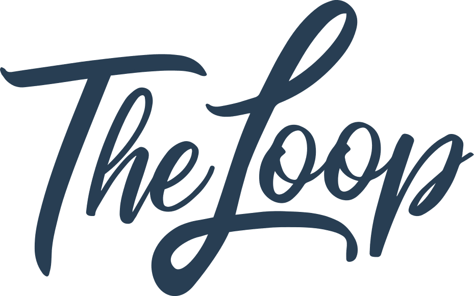 The loop logo dark blue