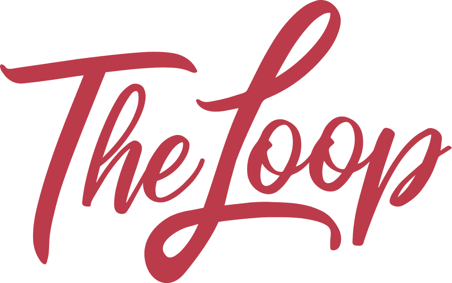 the loop logo red